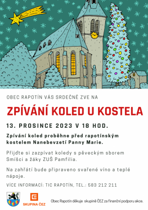 Zpívání koled u kostela 3